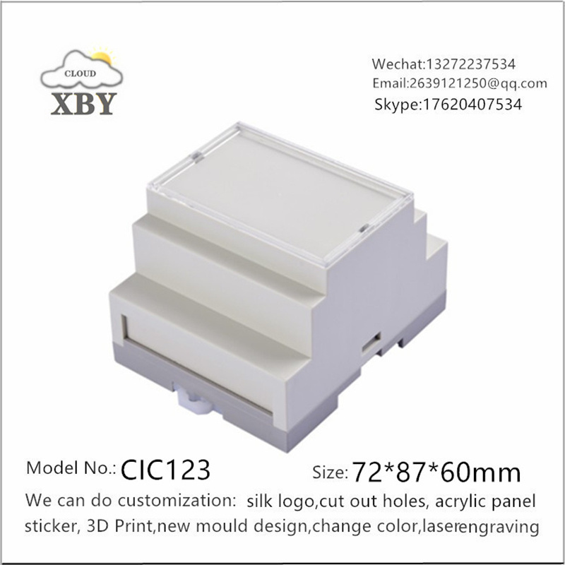 Instrument Box Of Plastic Electrical Project Box 72*87*60mm CIC123 Electric Energy Meter Din Rail Enclosure