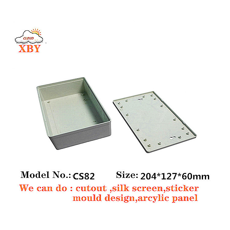 204*127*60mm Oem Electronics Pcb Outdoor Abs Junction Box Small Plastic Wall Mount Enclosures CS82