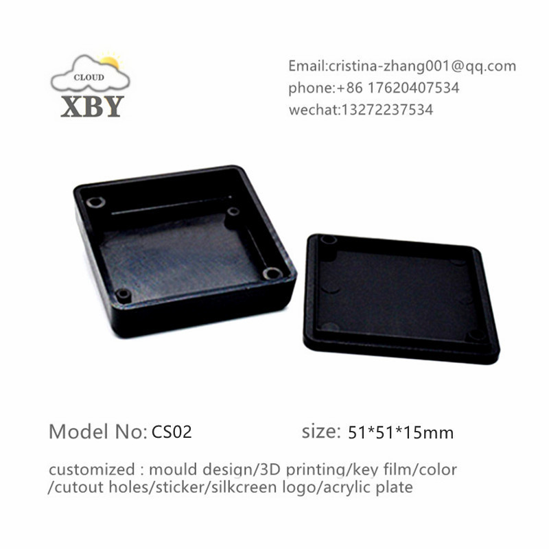 Shenzhen XBY Oem Customized Distribution Electrical Enclosure Box  51*51*15mm CS02 Electronics DIY Device Box Plastic Housing