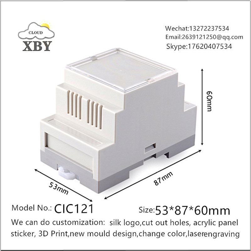 Instrument Box Of Plastic Electrical Project Box 72*87*60mm CIC123 Electric Energy Meter Din Rail Enclosure