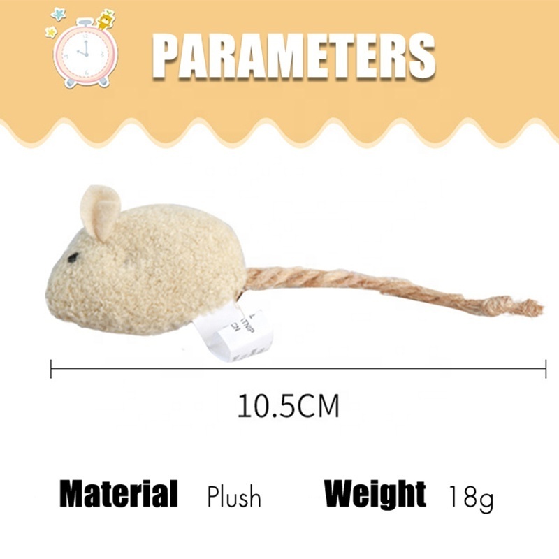 Pet Products New Style Wholesale Plush Simulation  Mouse Interactive Catnip Toys For Cat