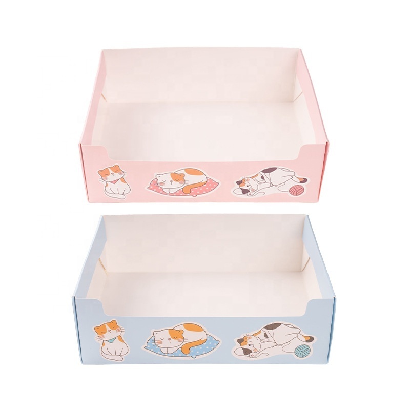 Disposable Portable For Travel Large Capacity Custom Design Cute Disposable Foldable Cat Litter Box