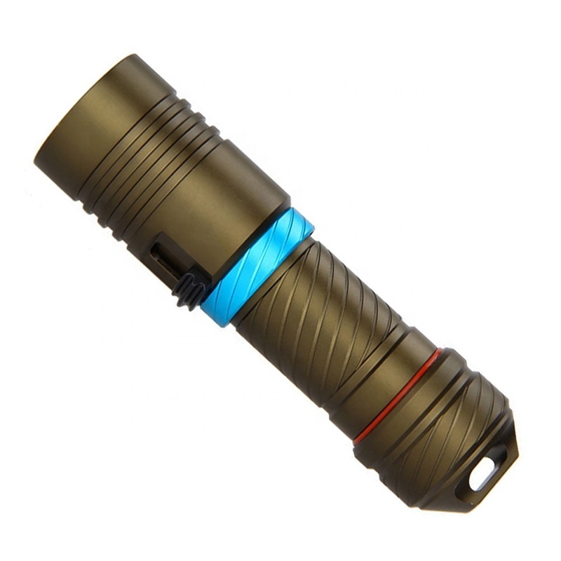 Wholesale Diving Light Torch 1000LM XM-L2/T6 LED scuba Diving Flashlights Underwater 50m Torch Red