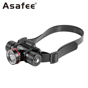 Asafee Waterproof Headlamp Underwater Rechargeable Night Fishing Diving Headlight Aluminum XM-L2 LED Head Flashlight