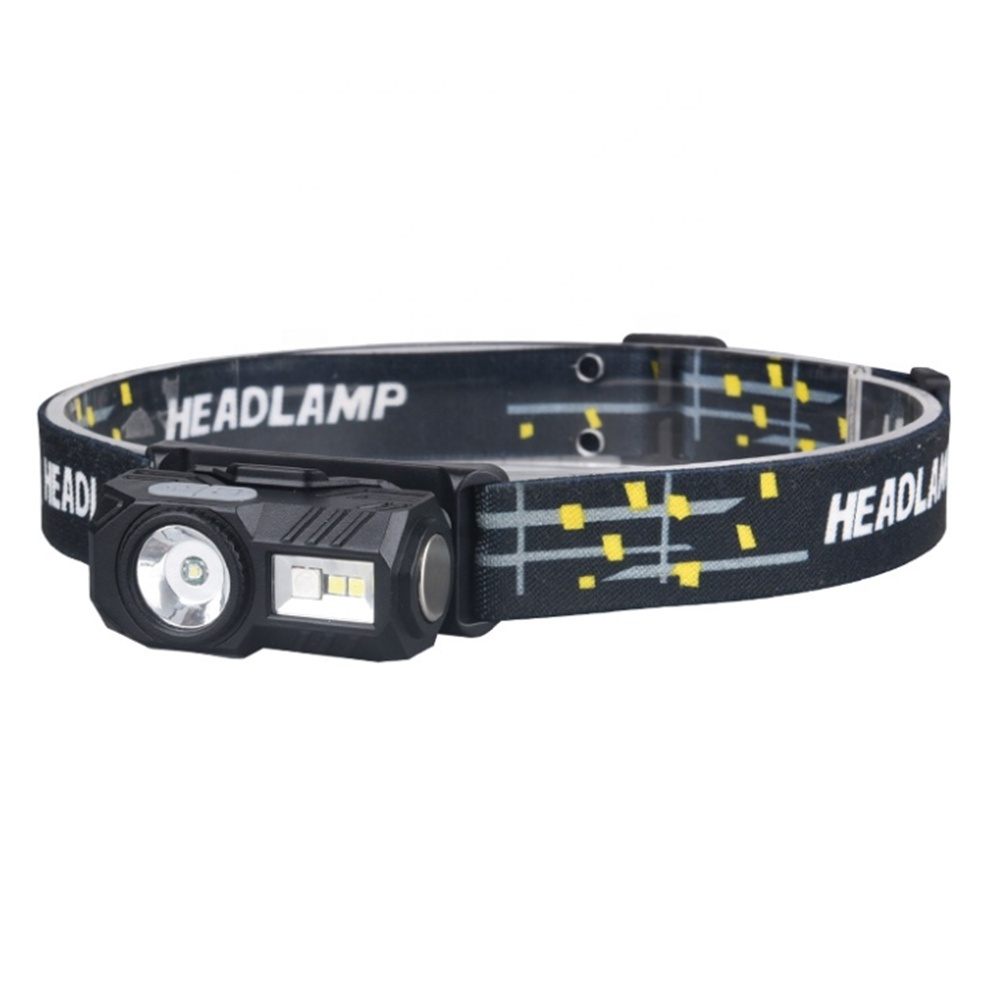 RGB Headlamp USB-C Rechargeable 360 Lumen Running Fishing Light weight Outdoor Headlight Built in Battery Small Head Lamp