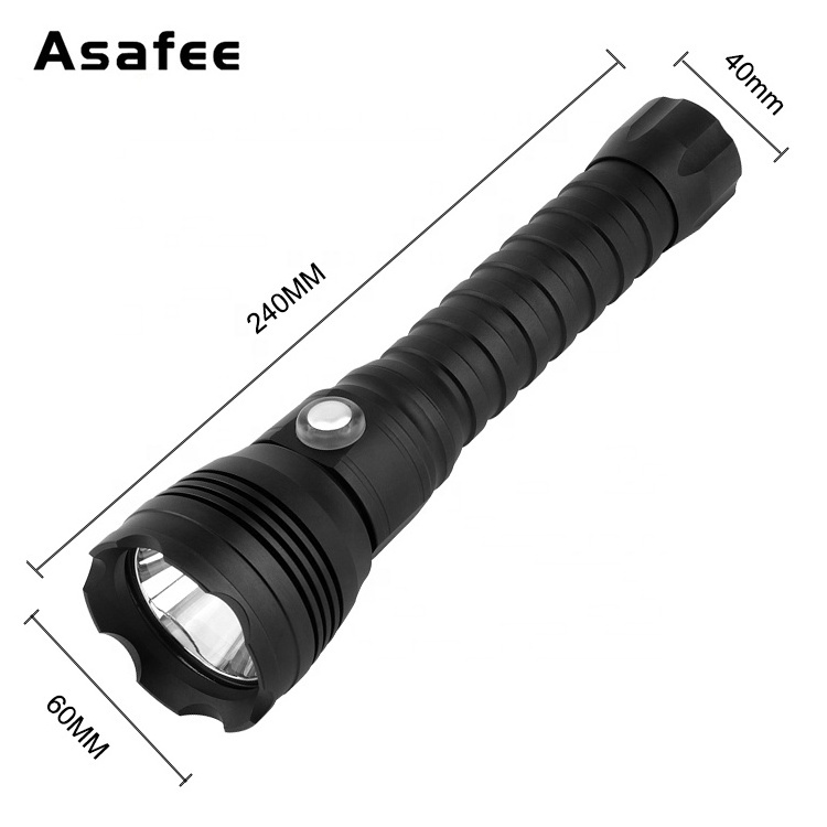 Hot Sale Waterproof P70 LED Diving Torch Flashlight 18650 26650 High Power Scuba Diving Light P 70 Flashlight Torch