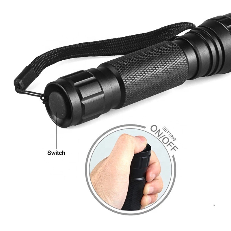 Hunting Flashlight 1200lumen Tactical Red Green Blue Purple White Light Outdoor Rechargeable Flashlight Set