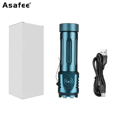 Asafee F52 Mini LED Strong tactical Flashlight 5 XPG LEDS EDC Torch Light Small Multi Function Rechargeable Flashlight