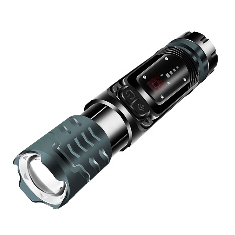 Multi-functional tactical flashlight P99 10*COB LED 2000lm powerful flashlight with magnet safe hummer rechargeable torch light