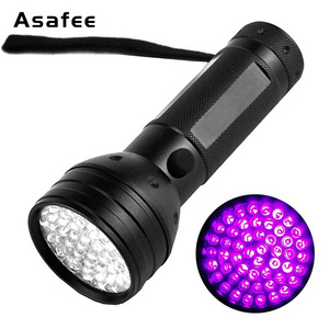 51UV LED Light 395 400nm UV Flashlight ultraviolet Cat Dog pet urine Money Leakage Scorpion Detection Torch AA battery