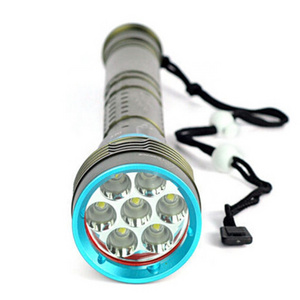 most powerful led diving flashlight 10000 lumens underwater torch  Ultra Bright 7 XM L2 LED