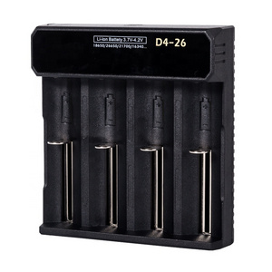 4 slots 26650 18650 USB Mirco Charging Battery Charger Fast Charging for LED Flashlight Rechargeable Li-ion Batteries