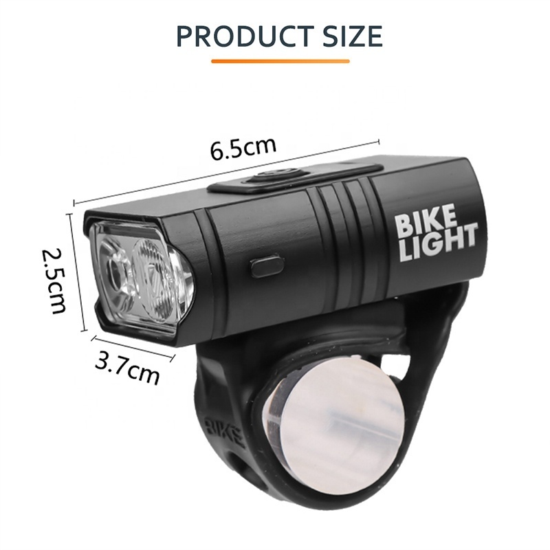 Led Bicycle Bike Front Light Power Display MTB Mountain Waterproof Usb Cycling Light LED Bike Frame Lamp