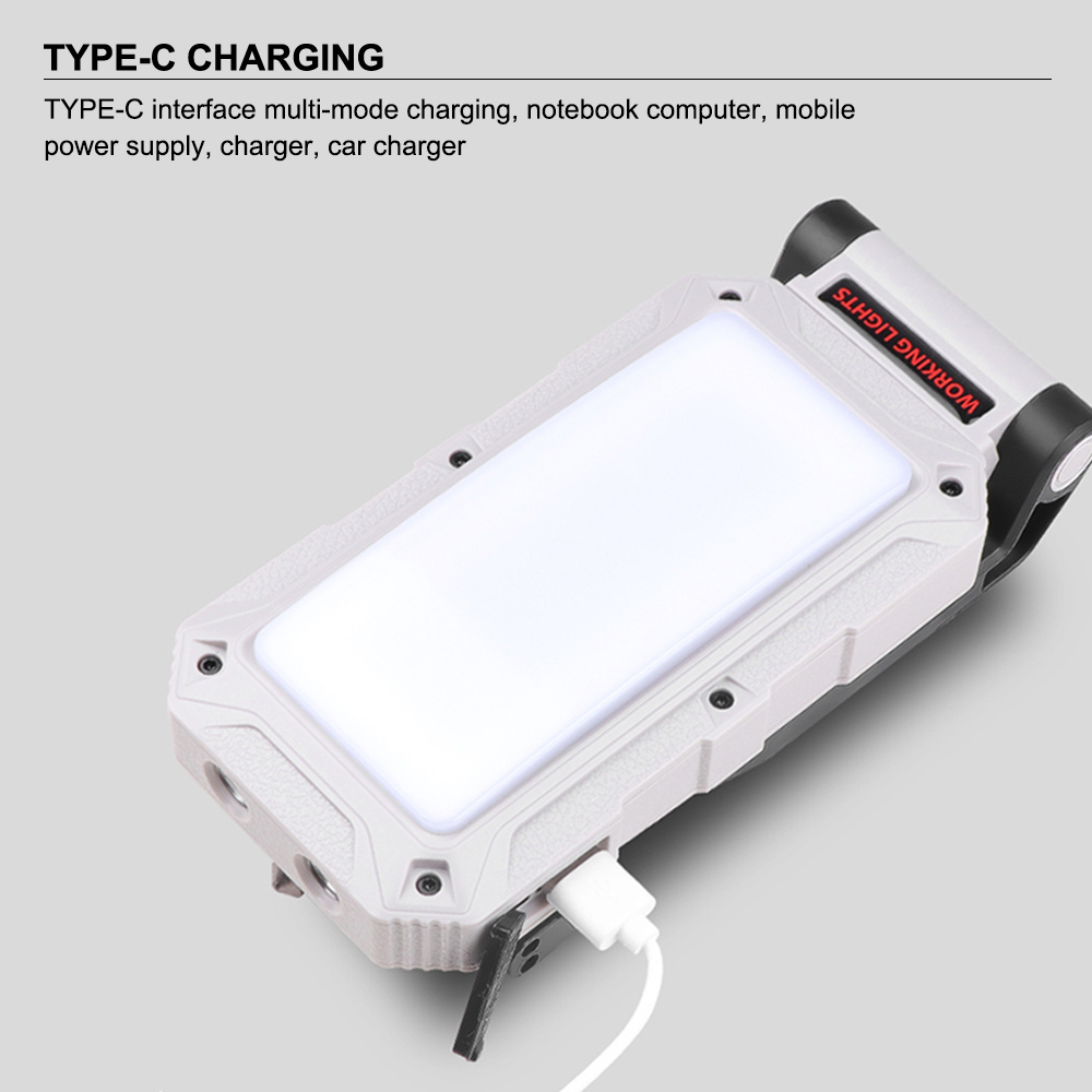 Portable Solar Car Repair Light Handheld Magnet Base Lamp 2*XPE LED SMD Multifunctional Work Light