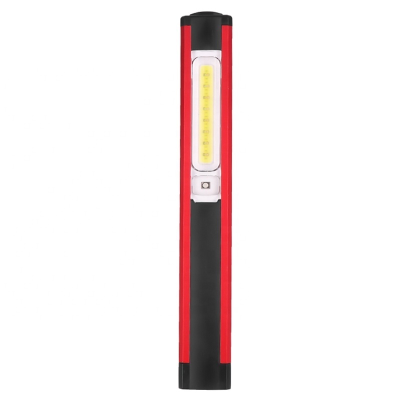 NEW Mulit-function cob led work lights portable white red warning sos usb clip working light flashlight with magnet