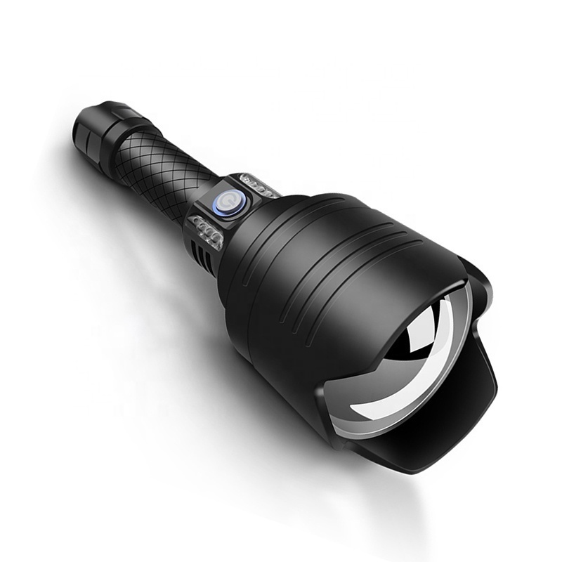 New Multifunction rechargeable Zoom P10 LED  Flashlight 4Modes 500m Long Distance Torchlight