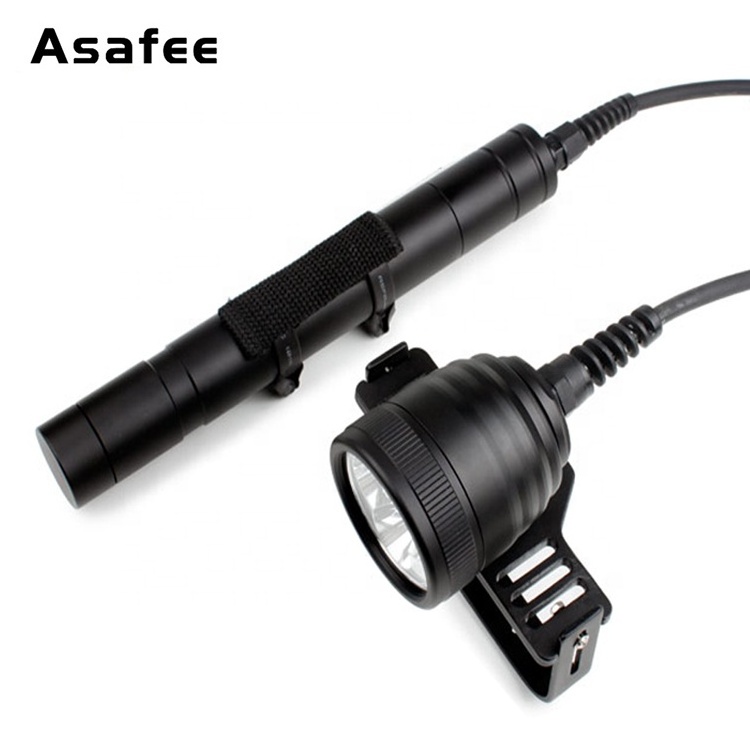 Asafee Split Diving Lamp Torch 3000LM Underwater Waterproof Scuba Diving led Flashlight Powerful Diver Main Light for Cave Wreck