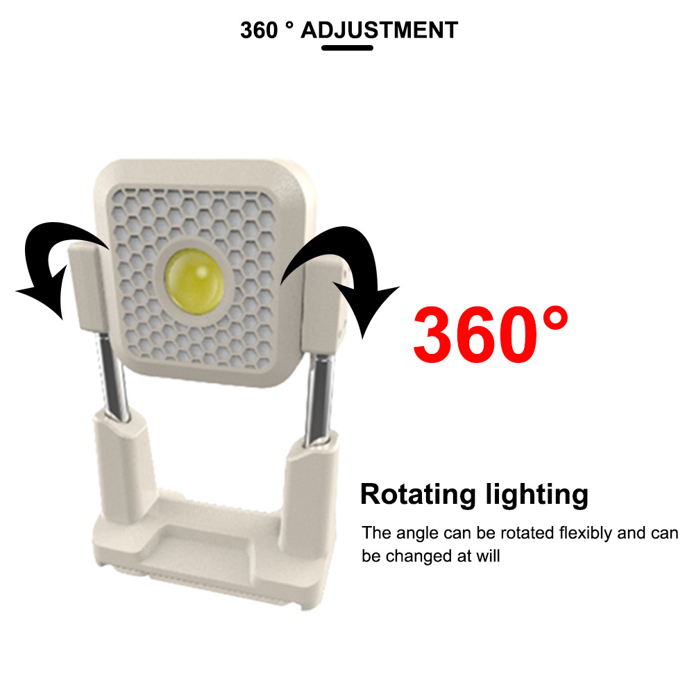 Foldable Adjustable Height Outdoor Camping Light Built-in Battery Solar Camping Lantern