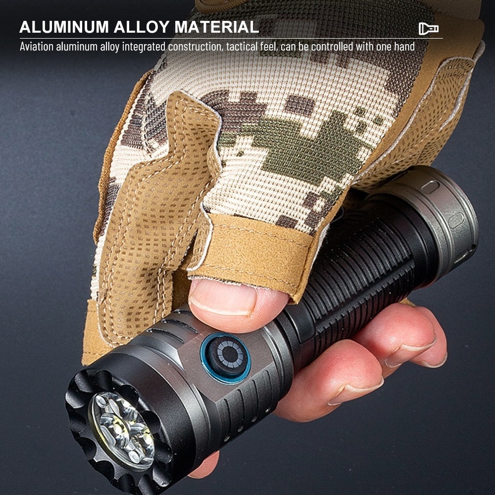 New Flashlight 2024 High Power 2500 Lumens LED Torch Light Long Range Rechargeable Led Flashlight