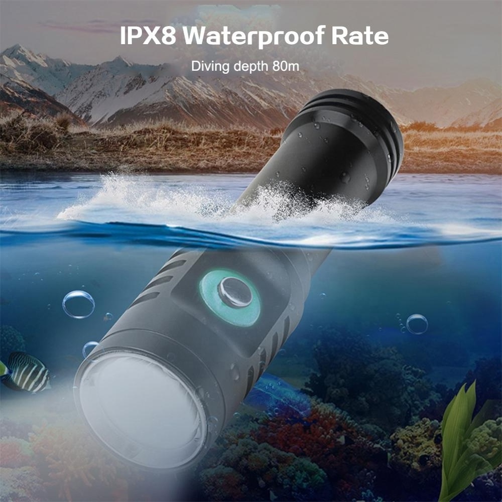 OEM Asafee 80m Deep Scuba Light Torch xml2 1000lumen Waterproof Underwater Diving Lamp Dive led Flashlight