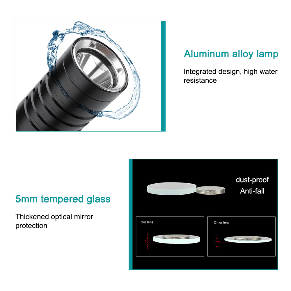 OEM Asafee 80m Deep Scuba Light Torch xml2 1000lumen Waterproof Underwater Diving Lamp Dive led Flashlight