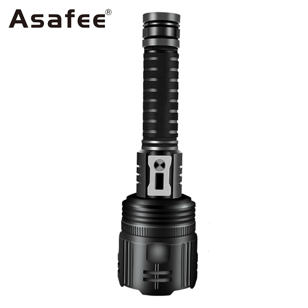 Asafee XHP360 Powerful Flashlight 5000Lumen High Bright Rechargeable Telescopic Zoom 5 Modes Outdoor Adventure Torch Light