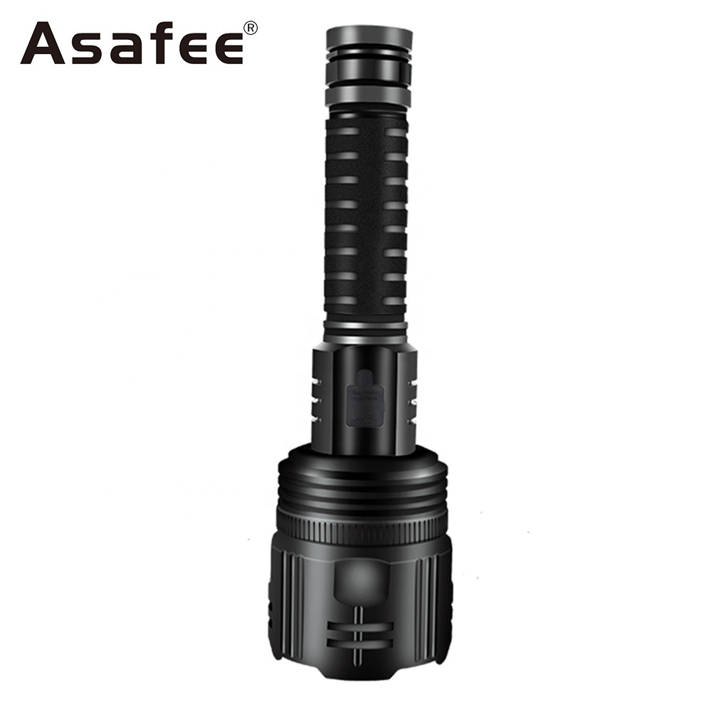 Asafee XHP360 Powerful Flashlight 5000Lumen High Bright Rechargeable Telescopic Zoom 5 Modes Outdoor Adventure Torch Light