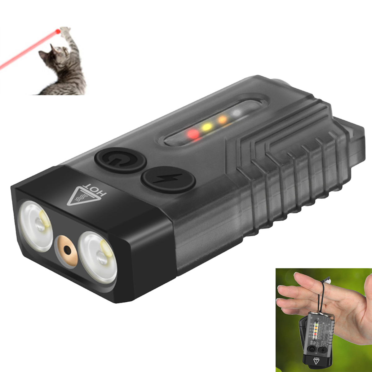 1000LM High Brightness Mini Flashlight  Wide-Angle Illumination  Compact EDC  Multi-Light Modes Flashlight