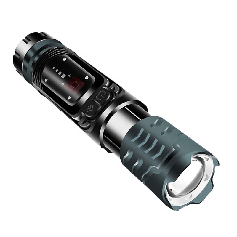 Multi-functional tactical flashlight P99 10*COB LED 2000lm powerful flashlight with magnet safe hummer rechargeable torch light