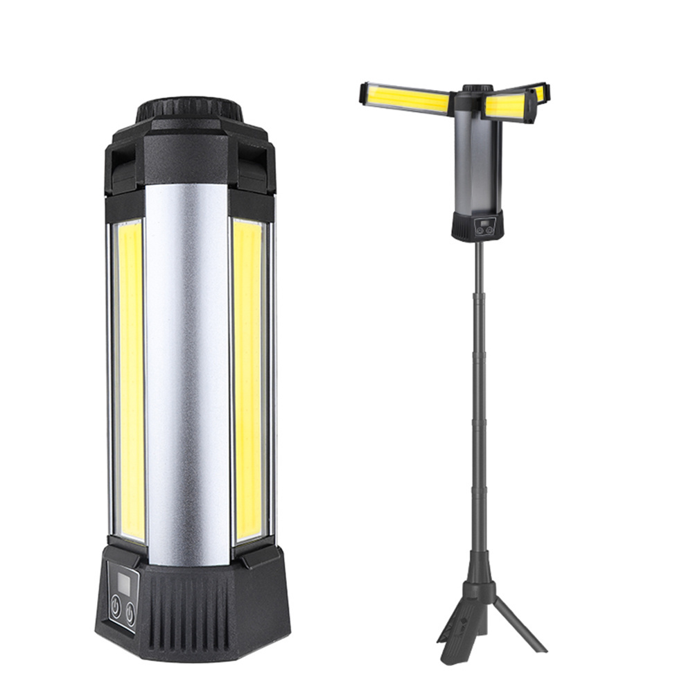 Adjustable Height  LED Work Light Waterproof Foldable Camping Lanterns  Built-in 3*18650 Battery Tent Light