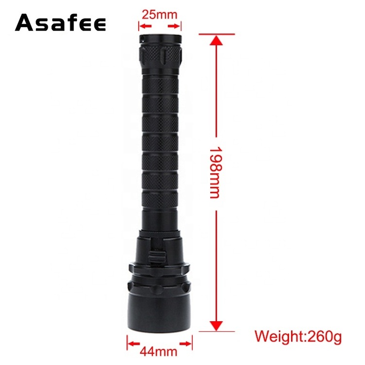 Asafee XM L2 led torch flashlight 1000 Lumens Rechargeable diving flashlight Underwater torch diving led light