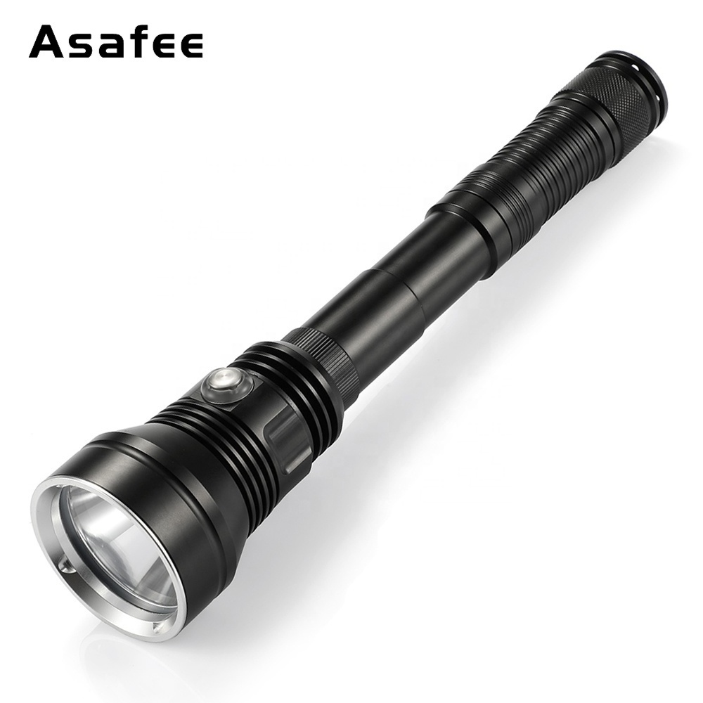 Asafee powerful xhp70.2 spearfishing flashlight led underwater diver torch scuba diving light high power waterproof flashlight