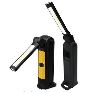 360 degree folding COB work light LED glare emergency flashlight inspection light with magnetic base