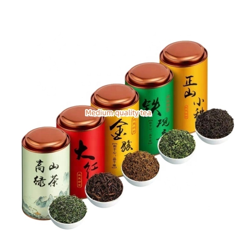 5*200 g/Gift box Medium quality alpine green Lapsang souchong Jinjunmei black tea Dahongpao Tie Guanyin oolong combination tea