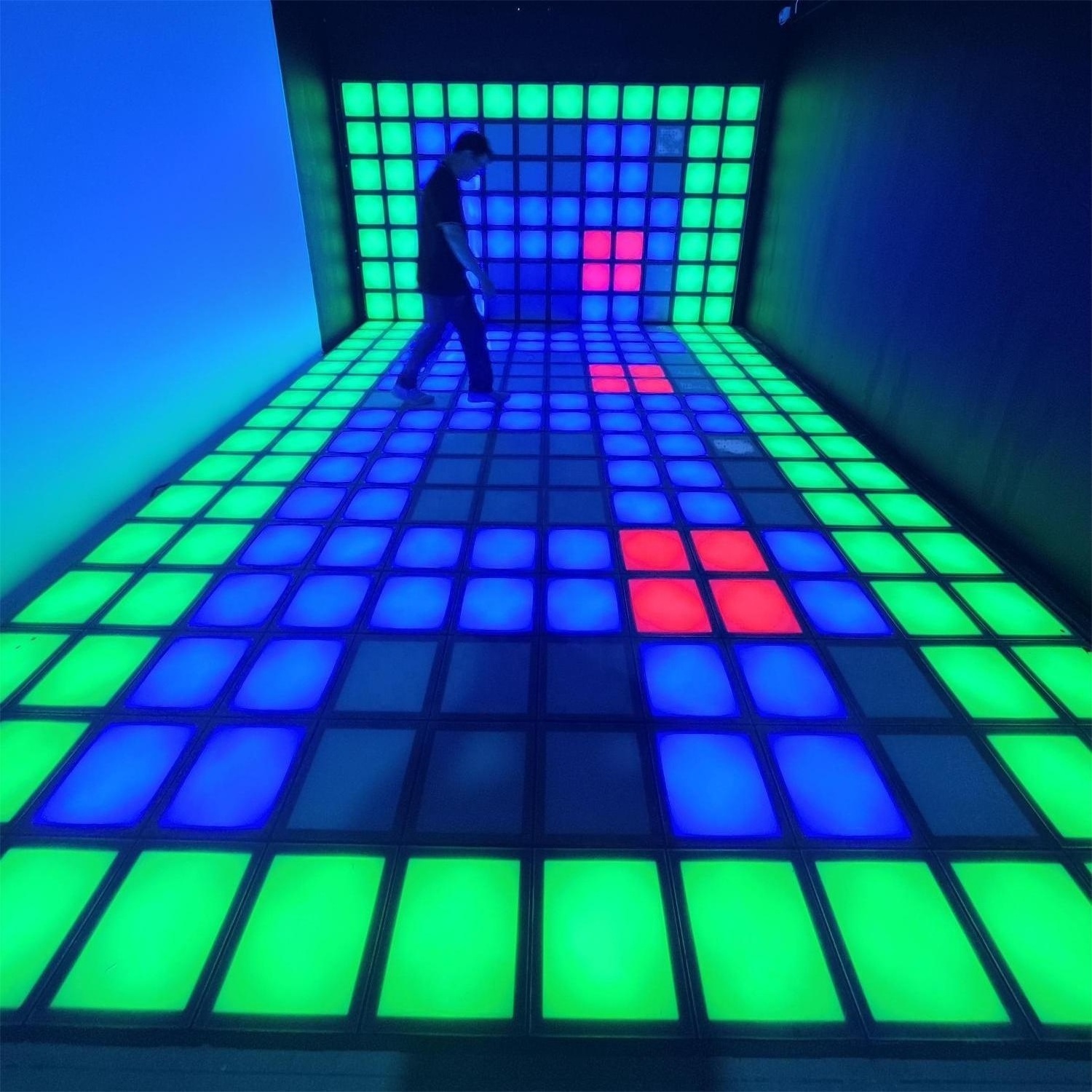 High Reliability LED Dance Floor game Interactive LED Floor Light Up Activate Game Room Panels