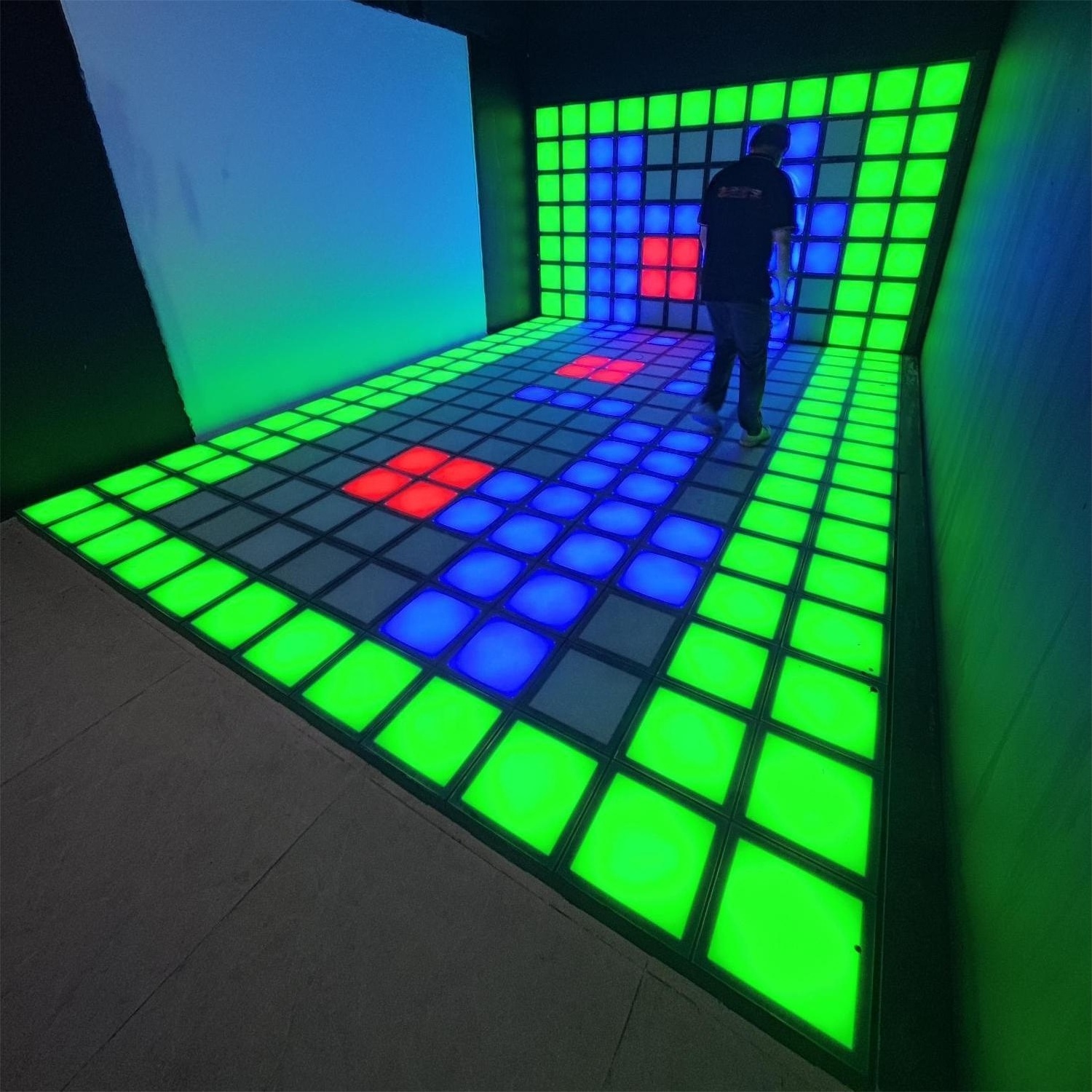 High Reliability LED Dance Floor game Interactive LED Floor Light Up Activate Game Room Panels