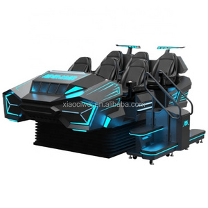 Game Center 9D VR Cinema 6 Seats 360 Degree Rotating VR Warship Cinema Virtual Simulator