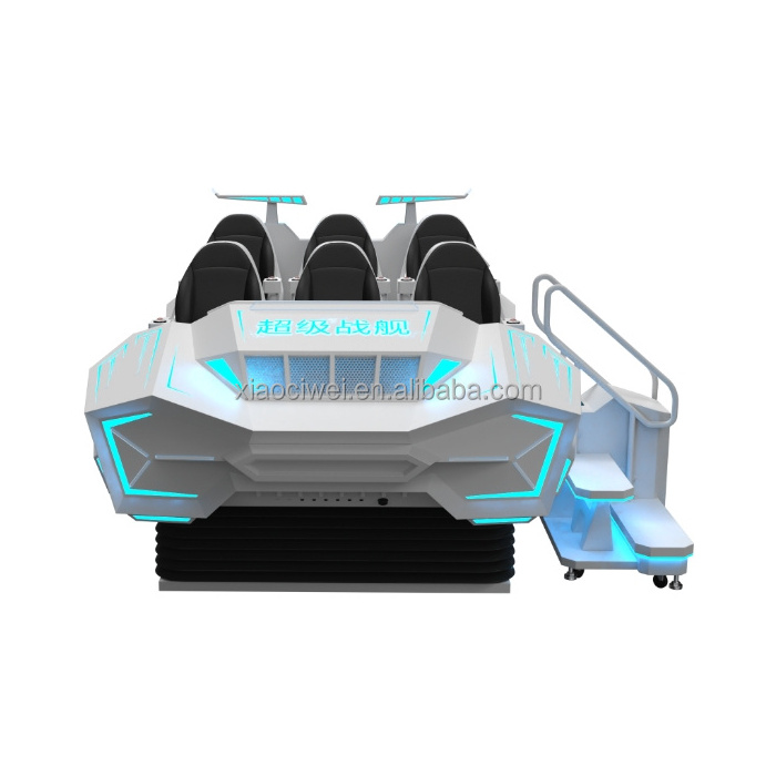 9D Electric VR Cinema 6 Seats 9d Space Ship Virtual Reality 4D 8D 9D Simulation Ride