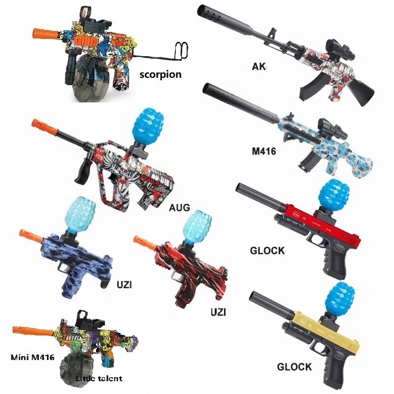 Pistolas de hidrogeno hydrogel guns automatic electrictoy gun AK orbeezing gun for kids and adult