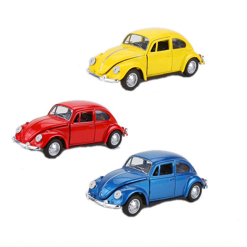 Diecast toy vehicles volkswagen beetle model car alloy car model high quality 1:32 model car pull back function door open