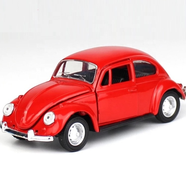 Diecast toy vehicles volkswagen beetle model car alloy car model high quality 1:32 model car pull back function door open