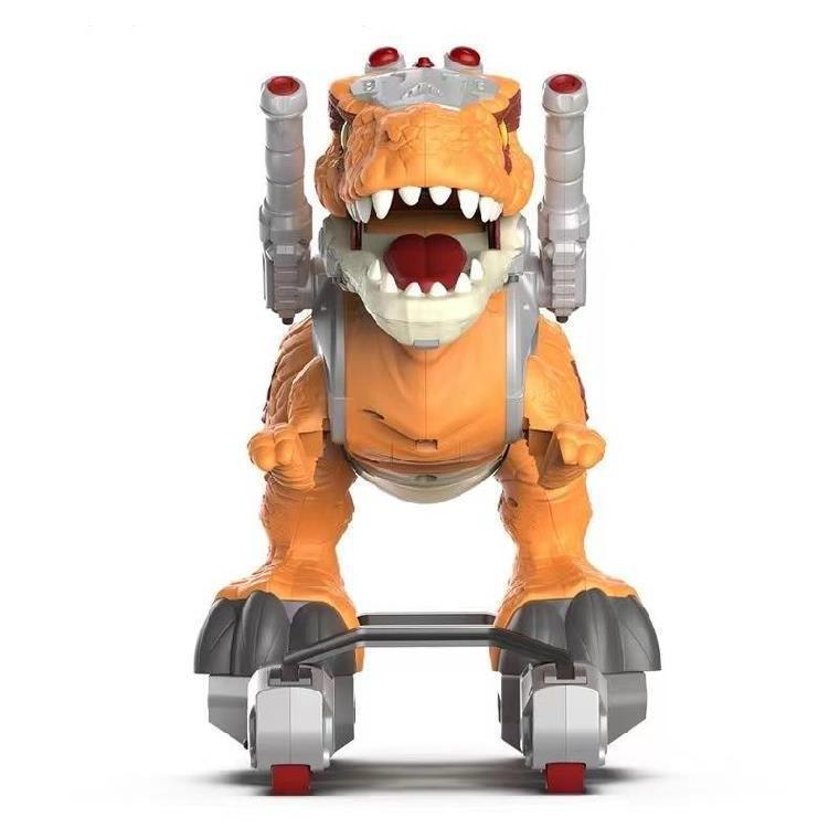 Ride on Toy Dinosaurio for Kids Mist Spray Walking Tyrannosaurus Rex Dinosaur Rides Ride on Toy Animals with Wheels Musical