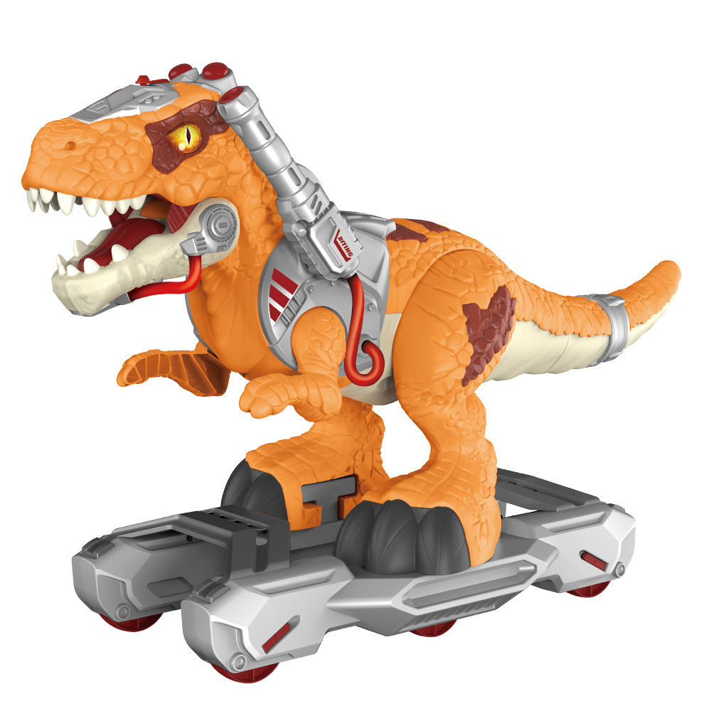 Ride on Toy Dinosaurio for Kids Mist Spray Walking Tyrannosaurus Rex Dinosaur Rides Ride on Toy Animals with Wheels Musical