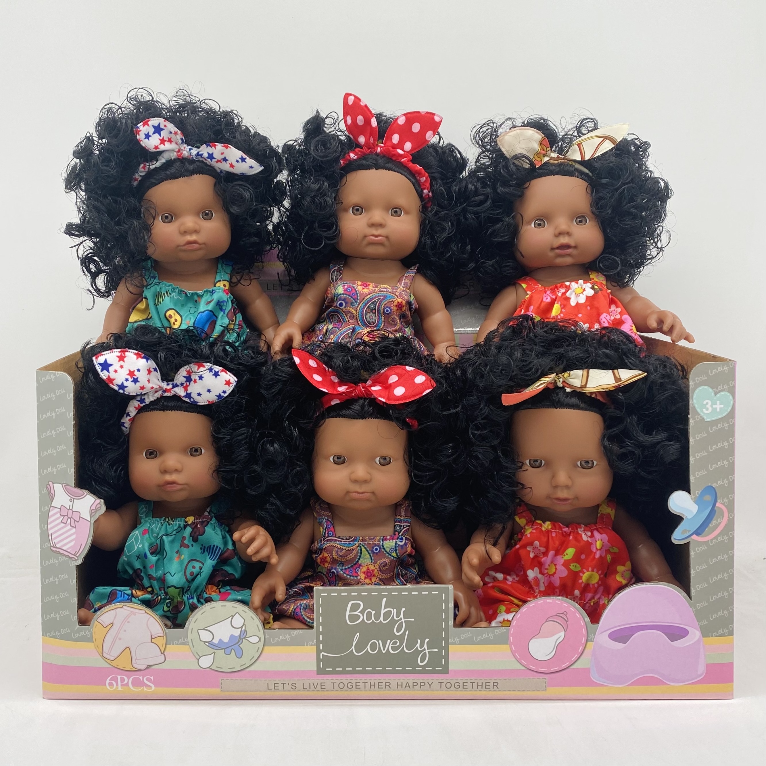 Poupee pour enfants poupee africain black doll 18 inch afro doll 20/30/48 CM black barbi black dolls african american 18 inch