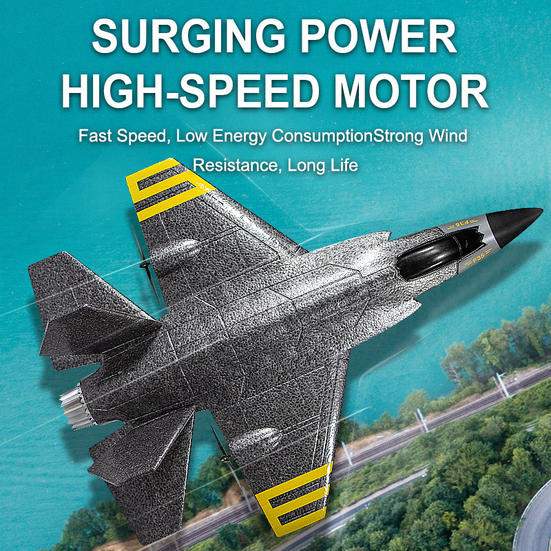 2.4G RC Airplanes Giant Scale F35 with LED Light EPP Foam RC Glider Aircraft Model Aviones A Radio Control RTF RC Plane