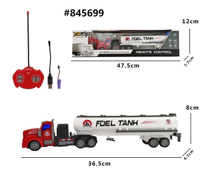 2023 carros para ninos rc truck toy remote control cargo truck toy rc container truck and trailer with rechargeable battery