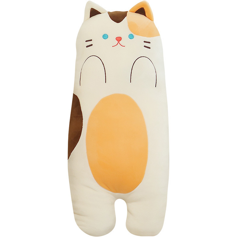 New product plush toy cartoon pillow long cat animal doll pillow stuffed animal toys  fat cat plush pillow