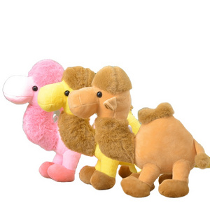 Cute custom plush toys new desert camel doll animal plush toys soft toy pillow for baby kids children's day gifts wholesale