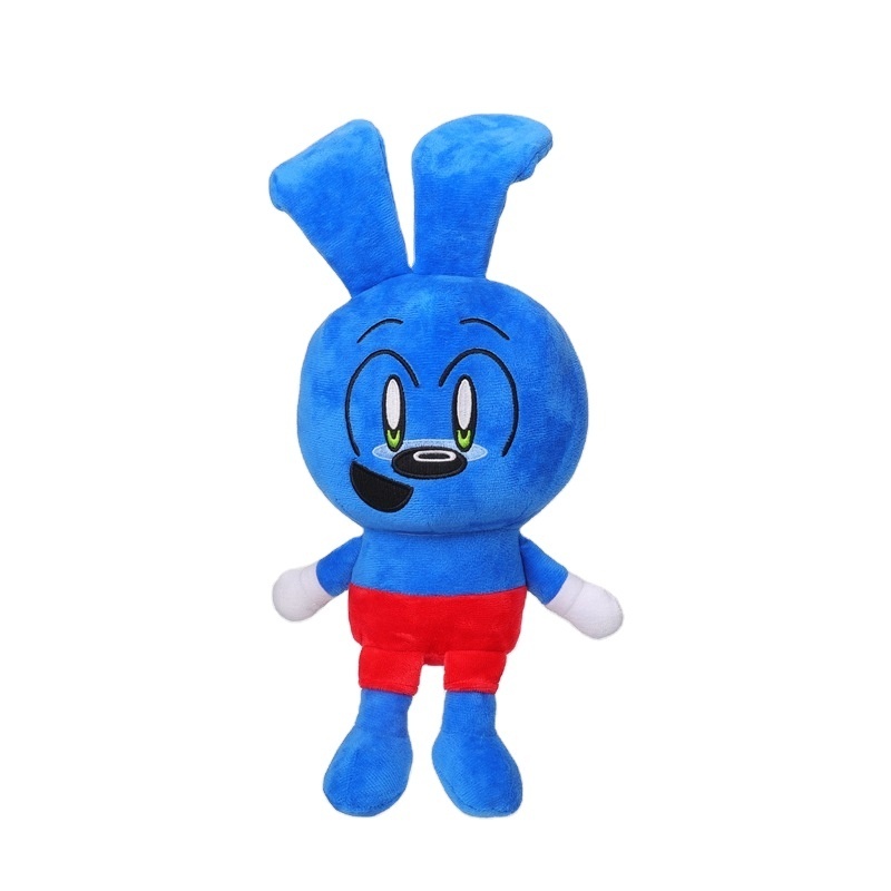 Hot Selling Riggy Monkey Plush Blue Rabbit Doll Gift Cute Rabbit Stuffed Plush Toy Factory Direct Sale Wholesale