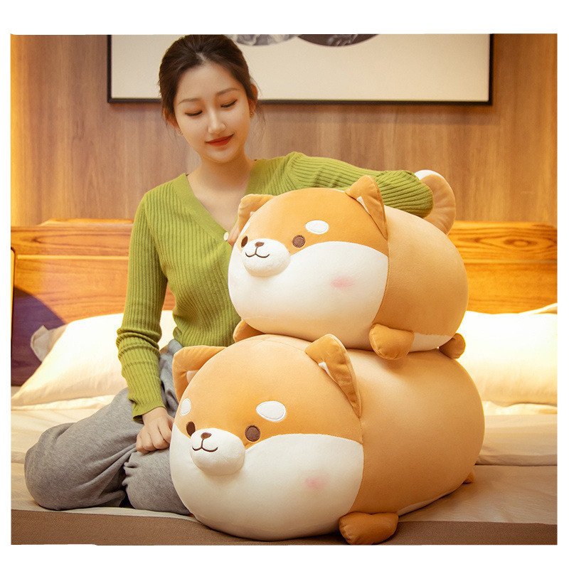 Creative animals pillow moyun custom plush dog toys big brown Shiba Inu Corgi dog doll plush  pillow